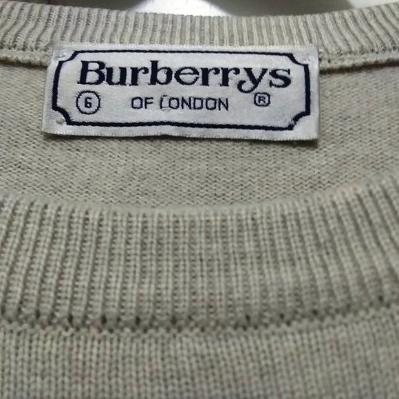 Burberrys of London Long Sleeve Gray Sweater - Picture 3 of 7